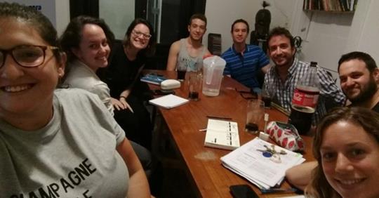 Встреча с еврейским студенческим союзом в Росарио (Аргентина)