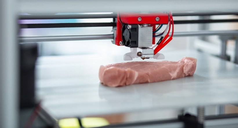 3D-принтер печатает стейки для веганов