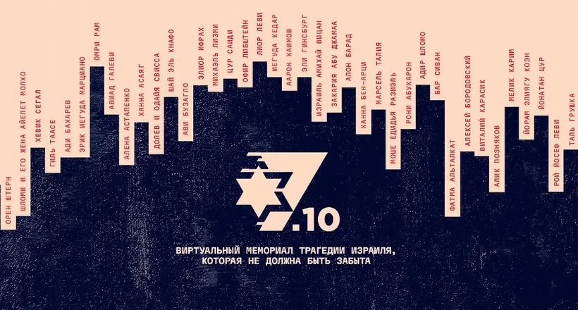 «7 октября» — виртуальный мемориал в память о трагедии Израиля, которая не должна быть забыта